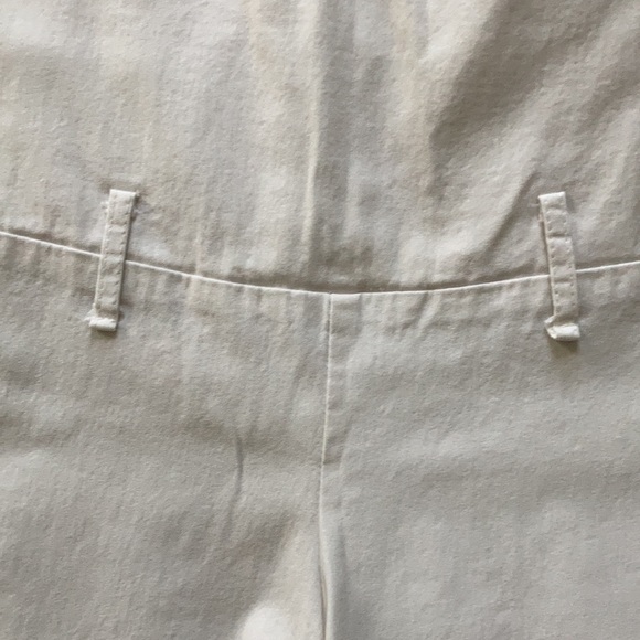 Vintage Y2K High Waisted Stretch High Waisted Cuffed Hem Shorts White Size XL - Picture 2 of 8